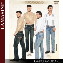 Pantalon Lamasini Western 1868-Dark_Blue-Light_Blue