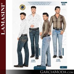 Pantalon Lamasini Western 1870-Dark_Blue-Light_Blue