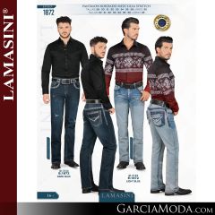 Pantalon Lamasini Western 1872-Dark_Blue-Light_Blue