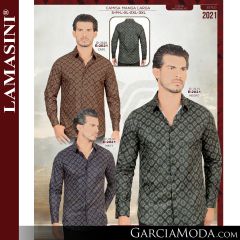 Camisa Vaquera Lamasini 2021-Cafe-Negro-Navy