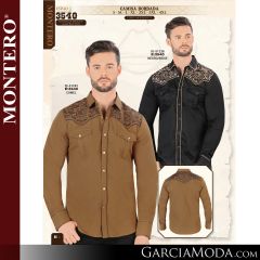 Camisa Vaquera Montero Western 3540-Negro_Beige-Camel
