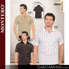 Camisa Vaquera Montero Western 36019-Beige-Blanco-Negro