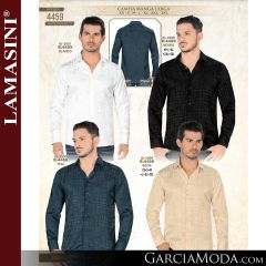 Pantalon Lamasini Western 4459-Blanco-Negro-Teal-Beige