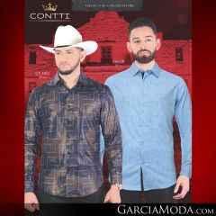 Camisa Contti Western CT-1011-Blue_GU-28-Blue