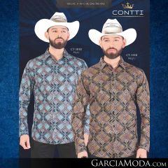 Camisa Contti Western CT-1018-Multi_CT-1018-Negro