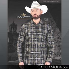 Camisa Contti Western CT-1021-Negro