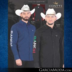 Camisa Contti Western VA-005-Blue_VA-005-Black