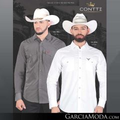 Camisa Contti Western VA-006-Grey_VA-006-White