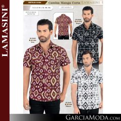 Camisa Vaquera Montero Western 0104-Negro-Vino-Blanco
