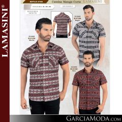 Camisa Vaquera Montero Western 0106-Negro-Mocha-Vino