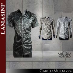 Camisa Vaquera Montero Western 3302-Negro-Beige-Blanco