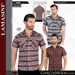 Camisa Vaquera Montero Western 0106-Negro-Mocha-Vino