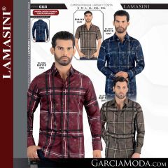 Camisa Vaquera Montero Western 0113-Navy-Vino-Cafe