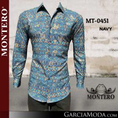 Camisa Vaquera Montero Western 0451-Navy