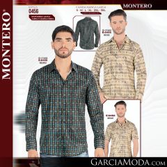 Camisa Vaquera Montero Western 0456-Beige_L-Beige_S-Negro