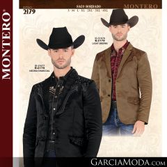 Saco Vaquera Montero Western 2179-Light_Brown-Negro_Characoal