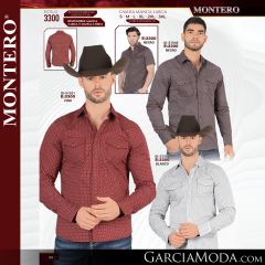 Camisa Vaquera Montero Western 3300-Negro_S-Negro-L-Vino-Blanco