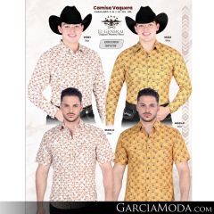 Camisa El General Western Wear 43113-Beige-Vino