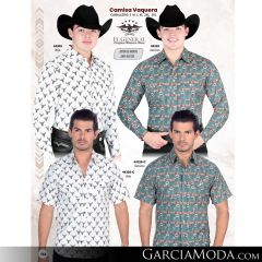 Camisa El General Western Wear 43113-Beige-Vino