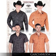 Camisa El General Western Wear 43113-Beige-Vino