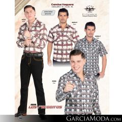 Camisa El General Western Wear 43113-Beige-Vino