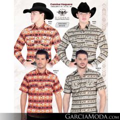 Camisa El General Western Wear 43113-Beige-Vino