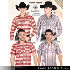 Camisa El General Western Wear 43113-Beige-Vino