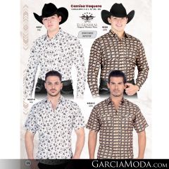 Camisa El General Western Wear 43113-Beige-Vino