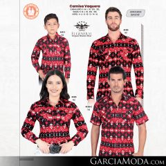 Camisa El General Western Wear 43113-Beige-Vino