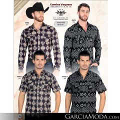 Camisa El General Western Wear 43113-Beige-Vino