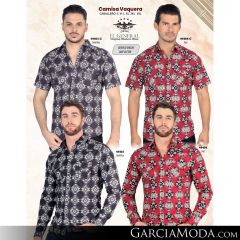 Camisa El General Western Wear 43113-Beige-Vino