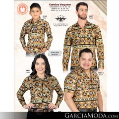 Camisa El General Western Wear 43113-Beige-Vino