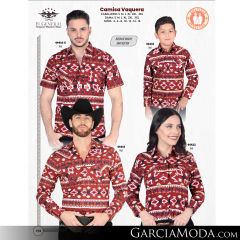 Camisa El General Western Wear 43113-Beige-Vino