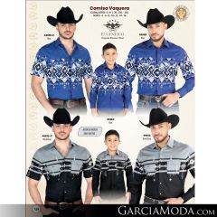 Camisa El General Western Wear 43113-Beige-Vino