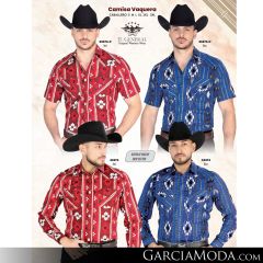 Camisa El General Western Wear 43113-Beige-Vino