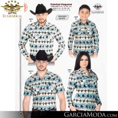 Camisa El General Western Wear 43113-Beige-Vino