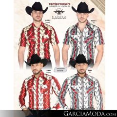 Camisa El General Western Wear 43113-Beige-Vino