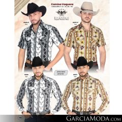 Camisa El General Western Wear 43113-Beige-Vino