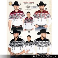 Camisa El General Western Wear 43113-Beige-Vino