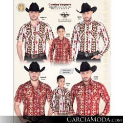 Camisa El General Western Wear 43113-Beige-Vino