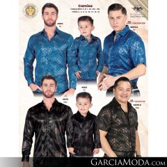 Camisa El General Western Wear 43113-Beige-Vino