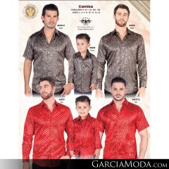 Camisa El General Western Wear 43113-Beige-Vino