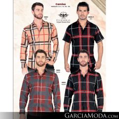 Camisa El General Western Wear 43113-Beige-Vino
