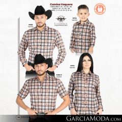 Camisa El General Western Wear 43113-Beige-Vino