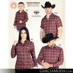 Camisa El General Western Wear 43113-Beige-Vino