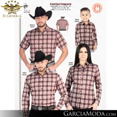 Camisa El General Western Wear 43113-Beige-Vino
