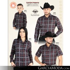 Camisa El General Western Wear 43113-Beige-Vino