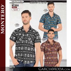 Saco Montero Western MT3004-Azul-Negro-Vino