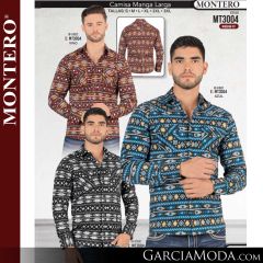 Saco Montero Western MT3004-Vino-Azul-Negro