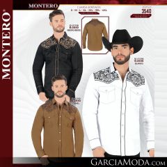 Camisa Vaquera Montero Western 3540-Negro_Beige-Blanco-Camel